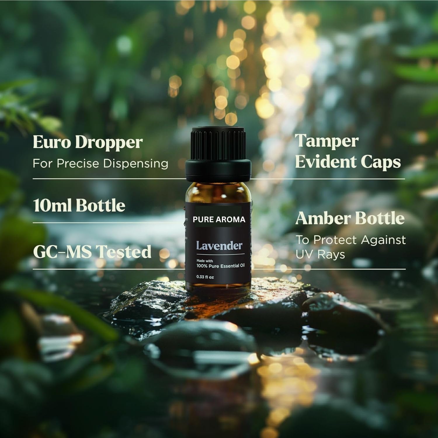 Pure Aroma Top 6 Fragrance Oils Collection – Premium Aromatherapy Oil Gift Set for Diffusers – 10ml Bottles – Tea Tree, Orange, Lemongrass, Peppermint, Eucalyptus, Lavender - Image 6 thumbnail