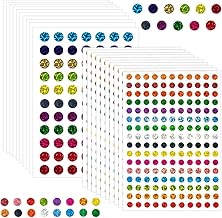 2530 Pcs Color Coding Labels - Sparkle Dot Stickers, Mini Round Dot Labels