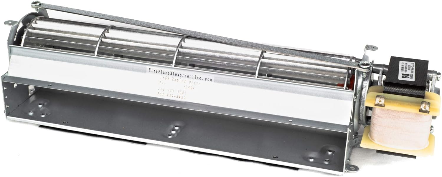 BKT GA3650T GA3650TB GA3700T GA3700TA Fireplace Blower Fan Kit for Desa FMI Vanguard Vexar Comfort Flame Glow | Ball Bearing, Quiet, High Air Flow, Energy Efficient