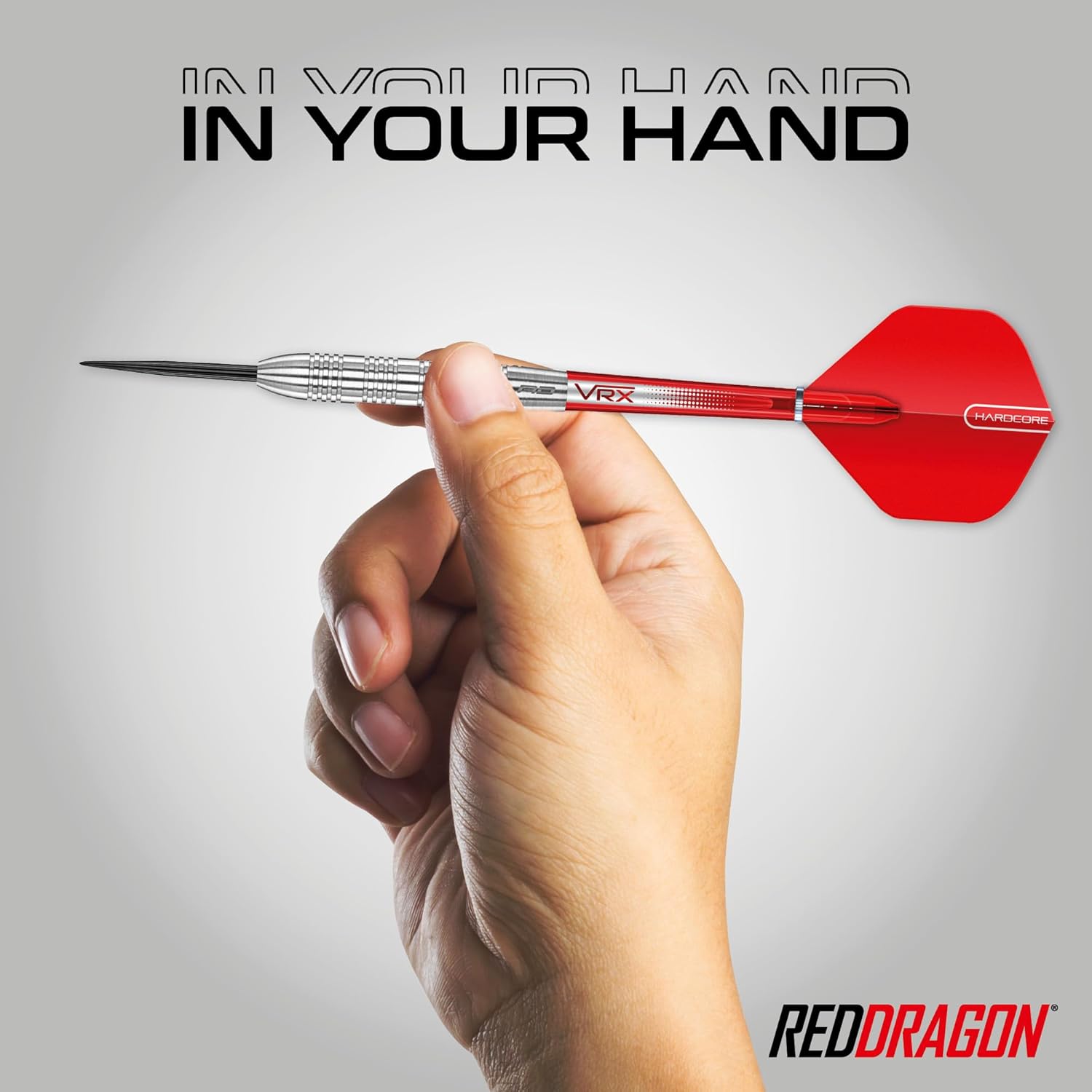 RED DRAGON Hell Fire B 24g, 26g - Tungsten Steeltip Darts Set with Flights & Stems