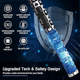 SUPRUS Electric Candle Lighter USB Type C Rechargeable Lighter with Upgraded LED Battery Display Safety Switch Flameless Plasma Windproof for Candle Cooking BBQs Fireworks (Ace)