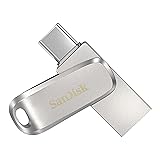 SanDisk Ultra Dual Drive Luxe 128GB Unit&agrave; Flash (Pendrive con connettori USB reversibili di Tipo C e Tipo A, per memoria Telefono, Tablet, Mac e Computer, fino a 400 MB/s, Corpo in metallo) Argento Dual Drive Luxe 128 GB argento