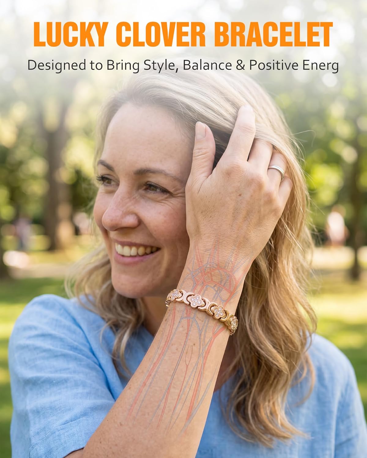 Jecanori Pure Copper Bracelets for Women Pain Relief, Healing Magnetic Bracelet with 3500 Gauss Effective Magnets