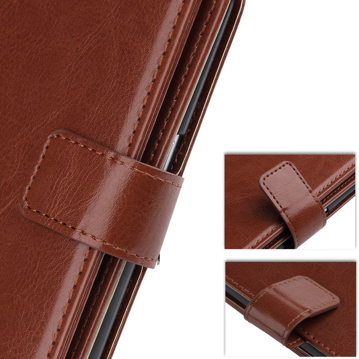 Galaxy S6 Case, Galaxy S6 Wallet Case, BENTOBEN Folio Flip Wallet Faux Leather Credit Card Slots Cash Holder Wristlet Protective Case for Samsung Galaxy S6 G920/G920V/G920P/G920R, Brown