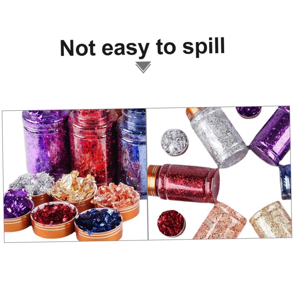3 Set Lamina D'oro Per Nail Art Paillettes Per Unghie Lamina Glitter Per Unghie Scaglie Di Lamina Per Unghie Pigmento Per Unghie Decalcomanie Per Unghie Foglia D'oro Dipinto