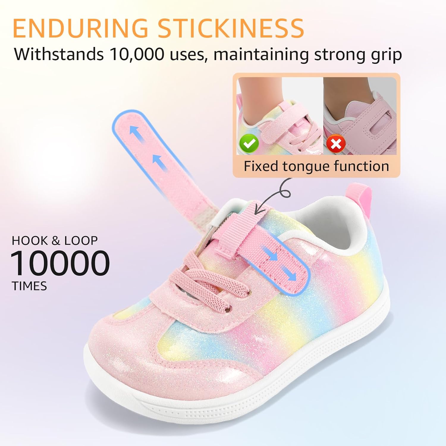 STQ Toddler Girls Boys Wide Toe Barefoot Shoes Kids Walking Tennis Comfort Sneakers Lightweight Breathable Gym Shoe