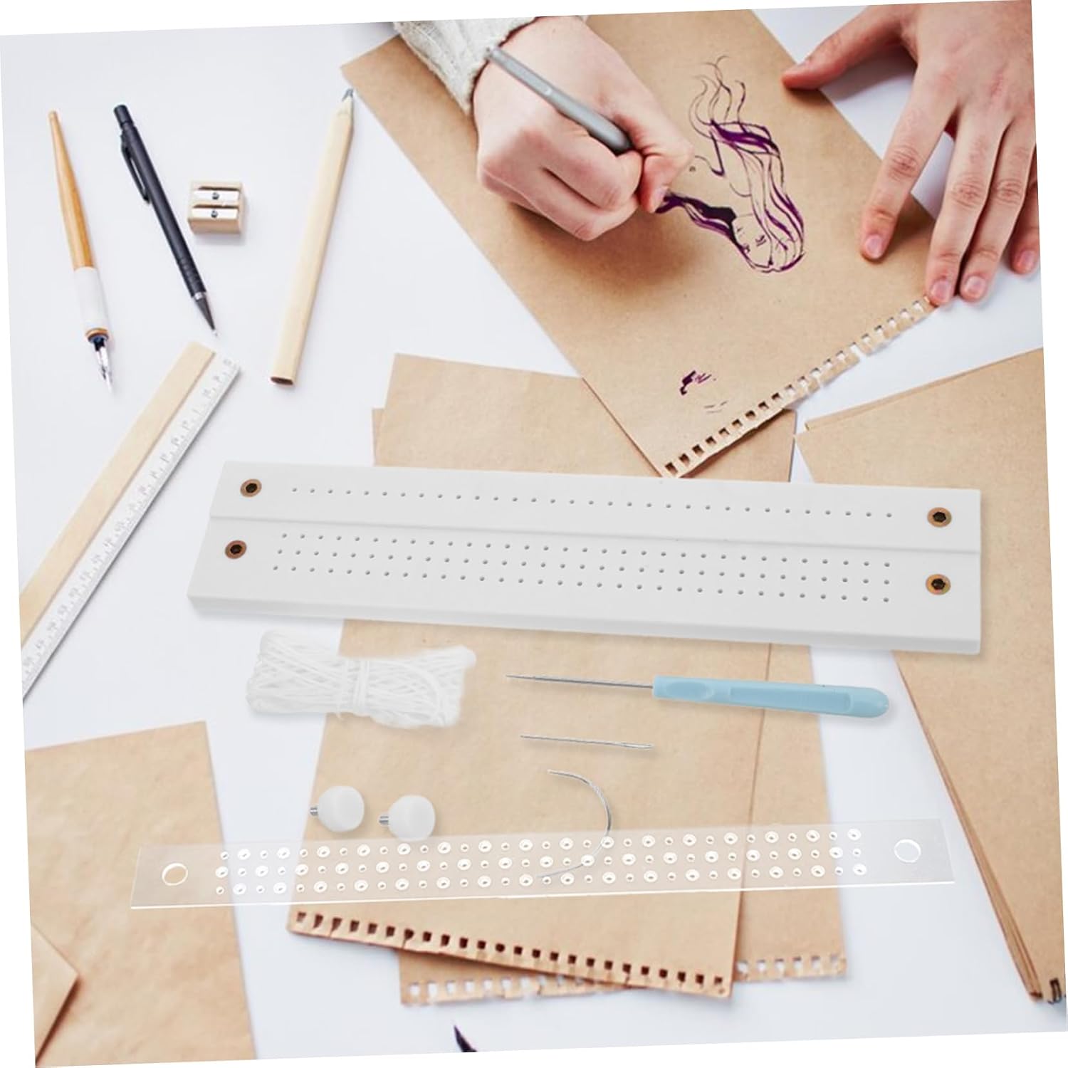 Journal Making Kit Bookbinding Tools for Beginners with Clamps