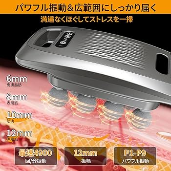 筋膜リリースマッサージガン Amazon | 筋膜リリースガン ハンディガン マッサージストローク