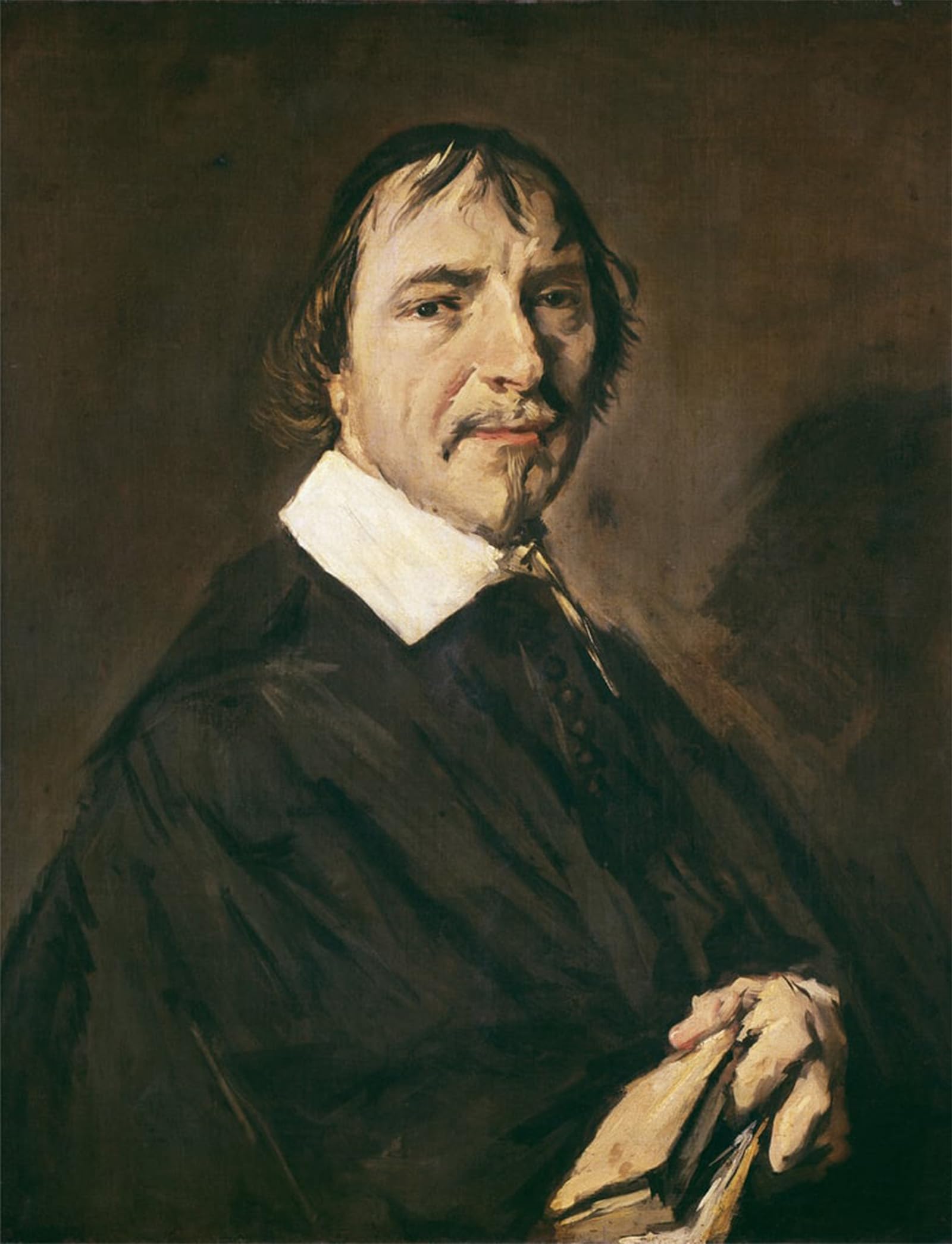 SERENDIPITP Abstract Painting Mural Print Picture Wall Decor Painting Portrait of Pastor Herman Langélius Professor of the University of Leiden by Frans Hals for Home Decor 60x90cm