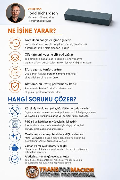 Transformacion Bıçak Bileme Taşı 2 Yüzey, 720659