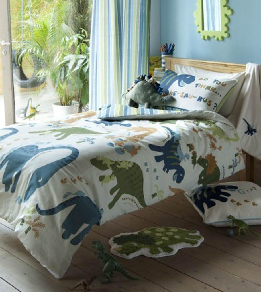 Dino Dinosaur Kids Single Duvet Cover 