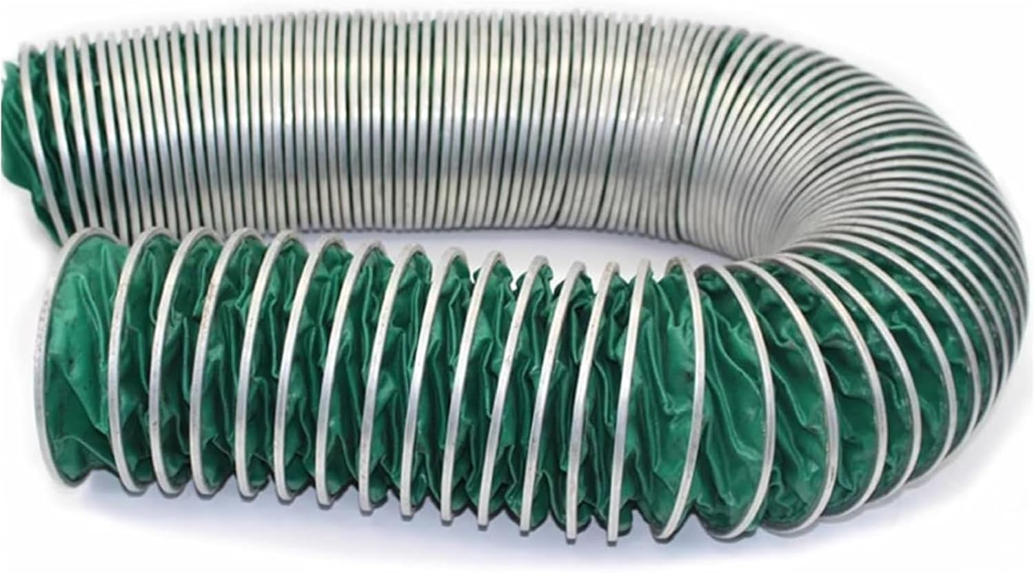 Telescopic PVC Flexible Exhaust Fan Collector Hose, large calibre Flame Retardant HVAC Ducting, Easy Storage, for Factories Basements Farms, 30ft(Diameter - 155 mm)
