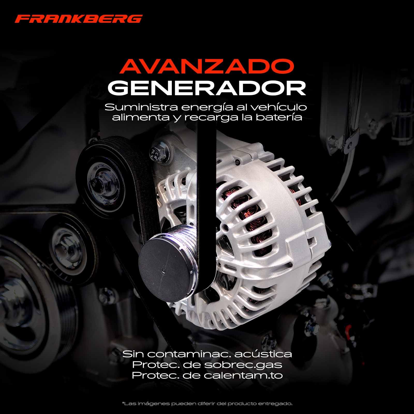 Frankberg Alternador con Polea de Rueda Libre Compatible con CR-V III RE 2.2i-CTDi 4WD CR-V II RD 2.2 CTDi Civic VIII Hatchback FK FN 2.2 CTDi FR-V BE 2.2i-CTDi Accord VII 021080-0010