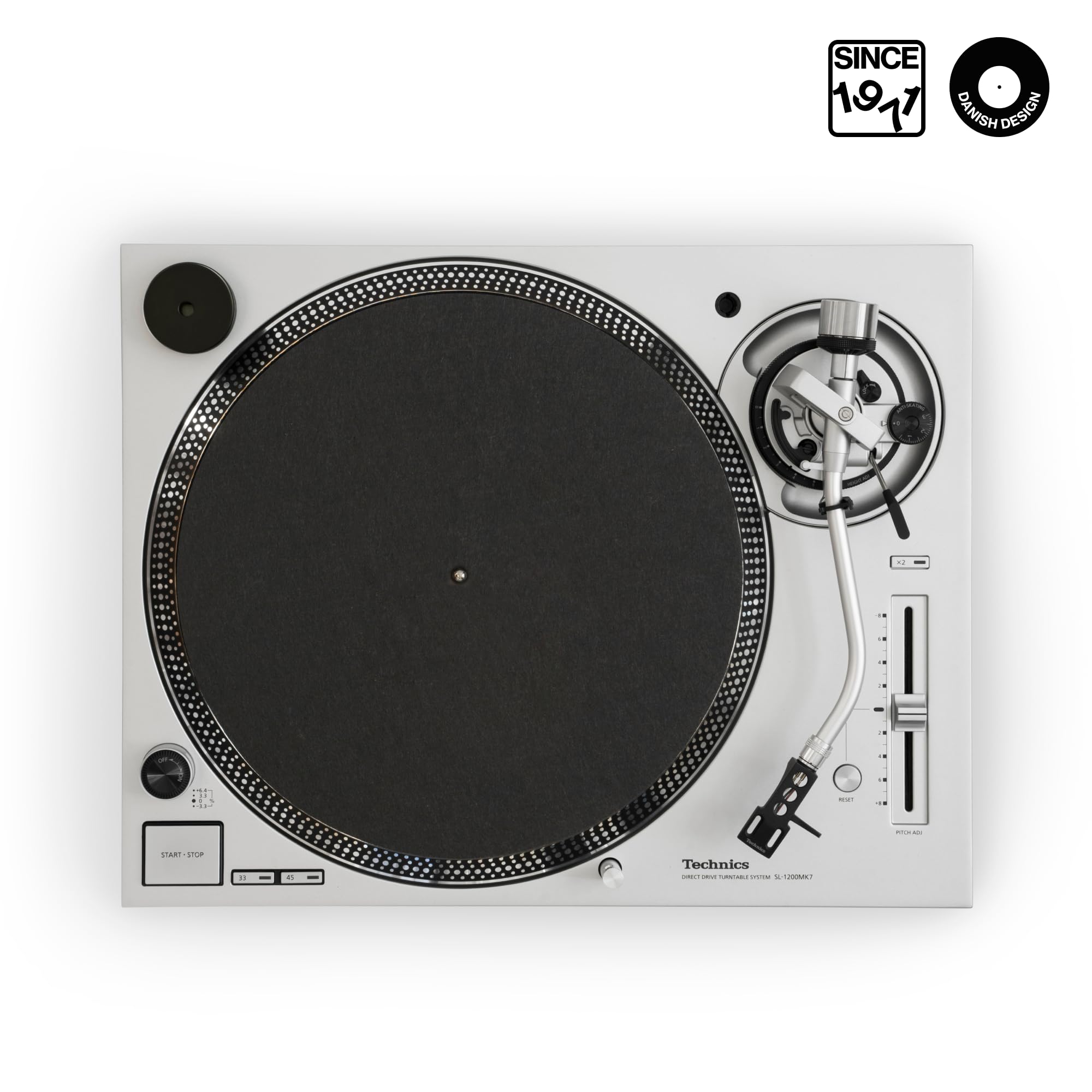 Premium Antistatische Plattenspielermatte - Anti-Static Record Mat aus Carbonfaserfilz für Turntable und LP Vinyl Schallplatten