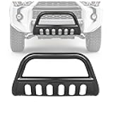 KUAFU Bull Bar Brush Guard Compatible with 2010-2024 Toyota 4Runner Grille Grill Guard Impact Bar W/Mounting Bracket Steel Powder Coated Black
