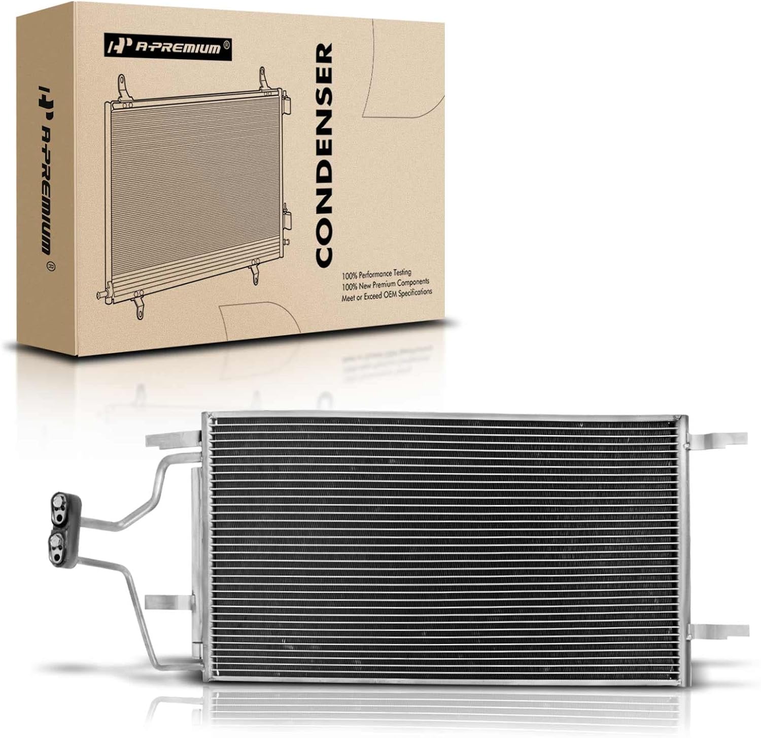 A-Premium Air Conditioning A/C Condenser Compatible with Buick Rendezvous, Terraza & Chevrolet Uplander & Pontiac Montana & Saturn Relay, Replace# 10357778