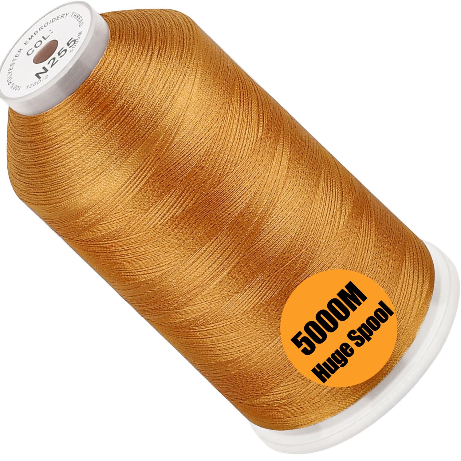 New brothread Huge Spool Embroidery Machine Thread -Toast Fits Janome Color