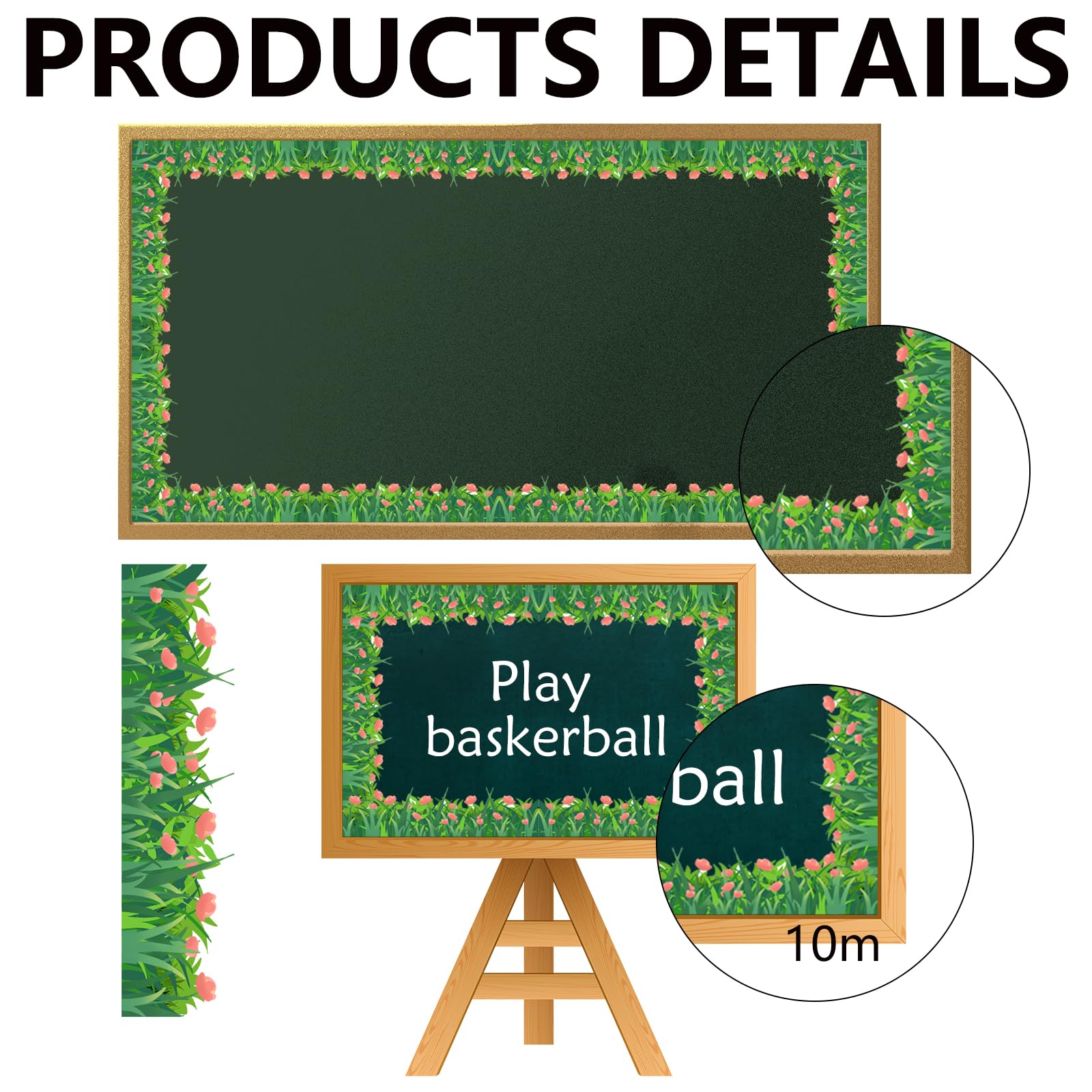 32Ft Roll of Custom Outdoor Wall Bulletin Board Border - Image 3