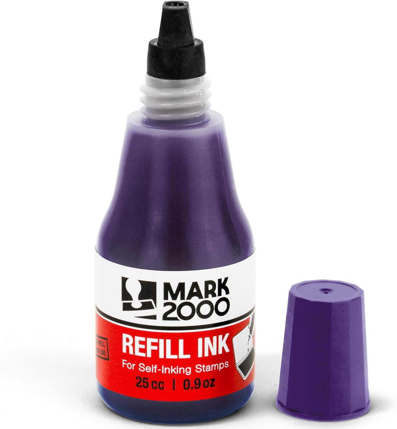 Mark 2000 Self-Inking Refill Ink - 2 Pack - Black - 25cc (0.9oz) image 5
