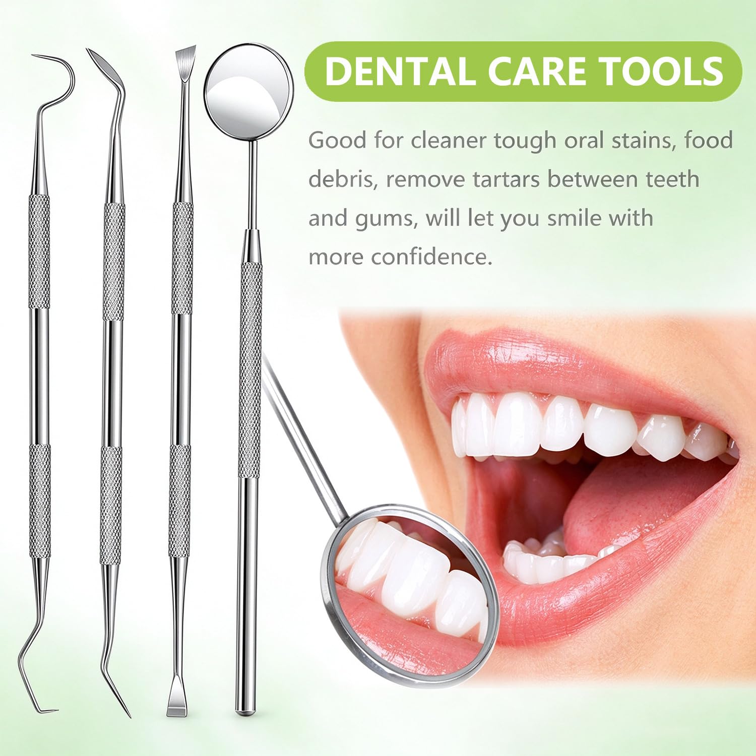 7-Piece Dental Cleaning Kit - Tongue Scraper & More -3