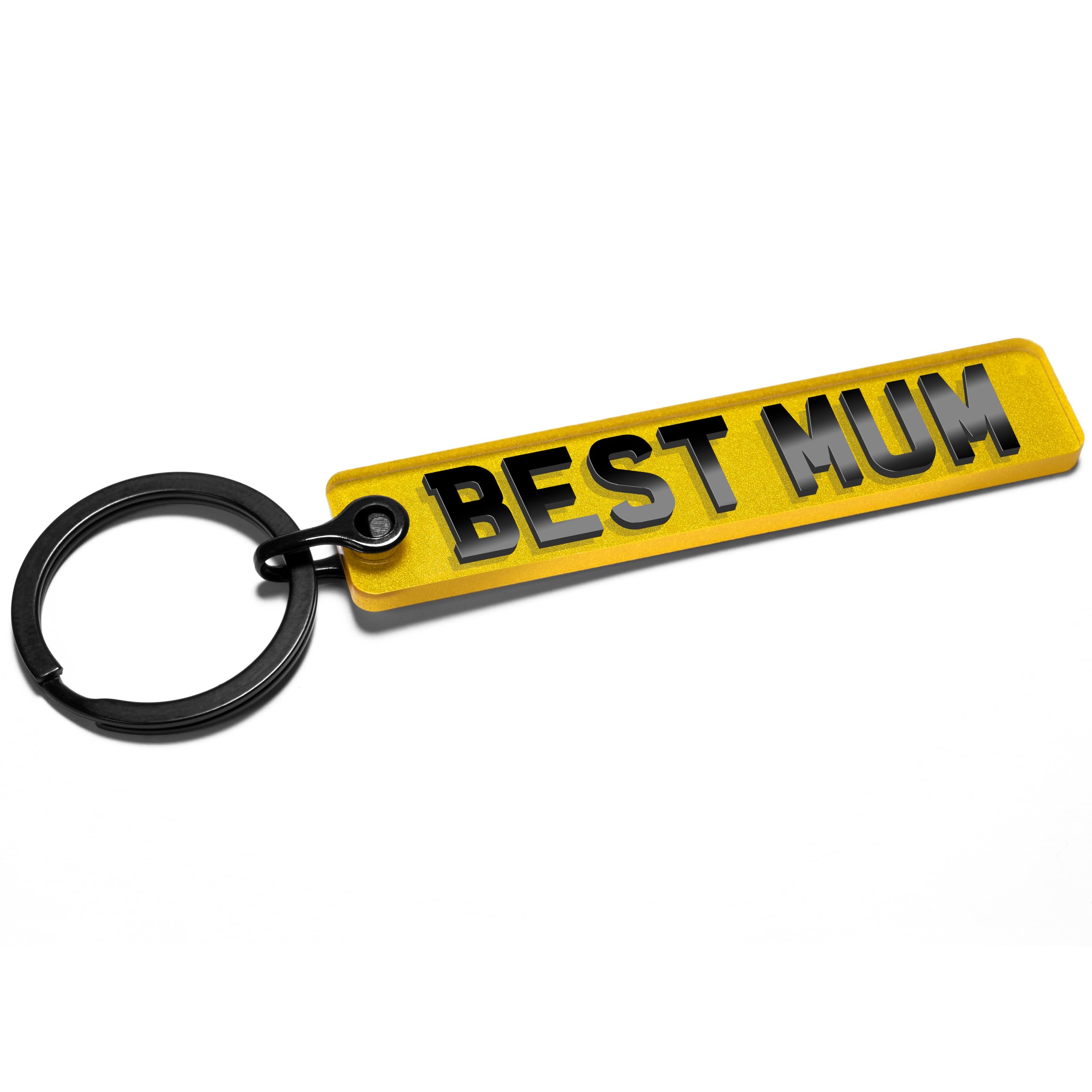 Pixly® Best Mum Licence Plate Keychain, Mini UK Number Plate Keyring, Name Key Chain, Car Registration Key Ring, Gift Reg Fob, for Her, Mum, Mom, Mother, Mummy, Mother’s Day