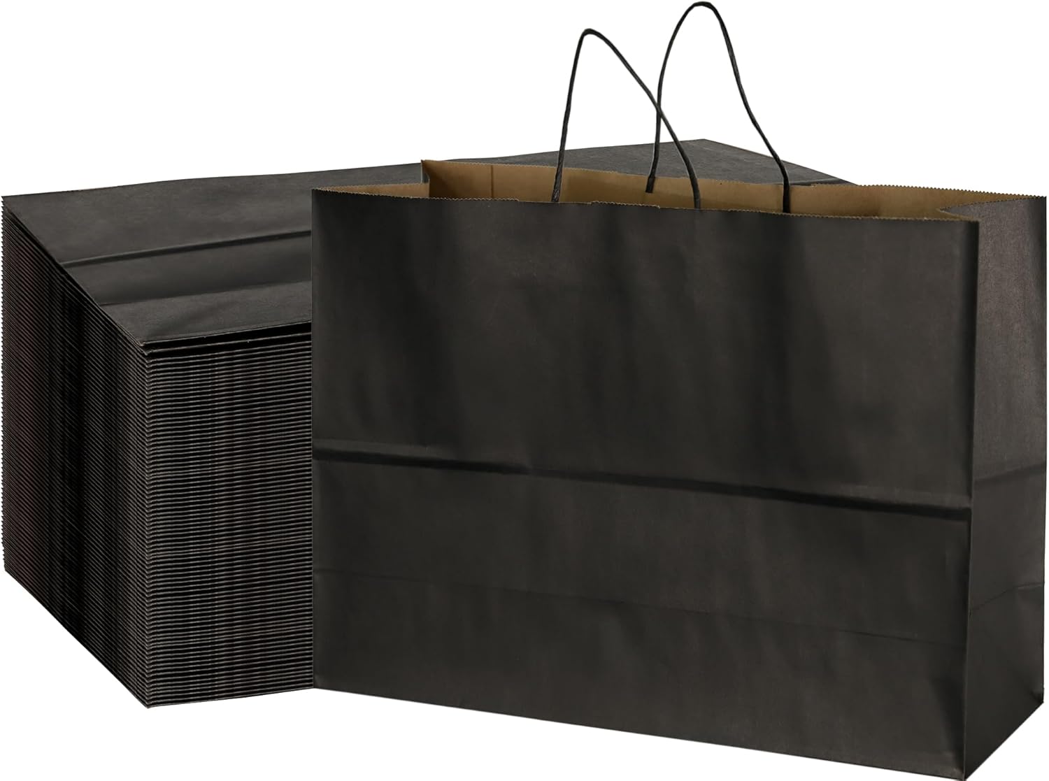 BLEWINDZ 70Pcs Large Paper Bags with Handles, 16x6x12 Inches Multicolor Paper Shopping Bags for Small Business, Large Kraft Gift Bag Bulk for Grocery Mechandise Retail (10 Colors)