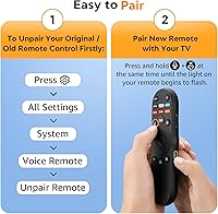 Vista 6 de Voice Remote Control for Vizio-Smart-TV-Remote-Replacement XRT270 for Vizio FHD 4K Quantum D/P/M/V-Series Smart TV