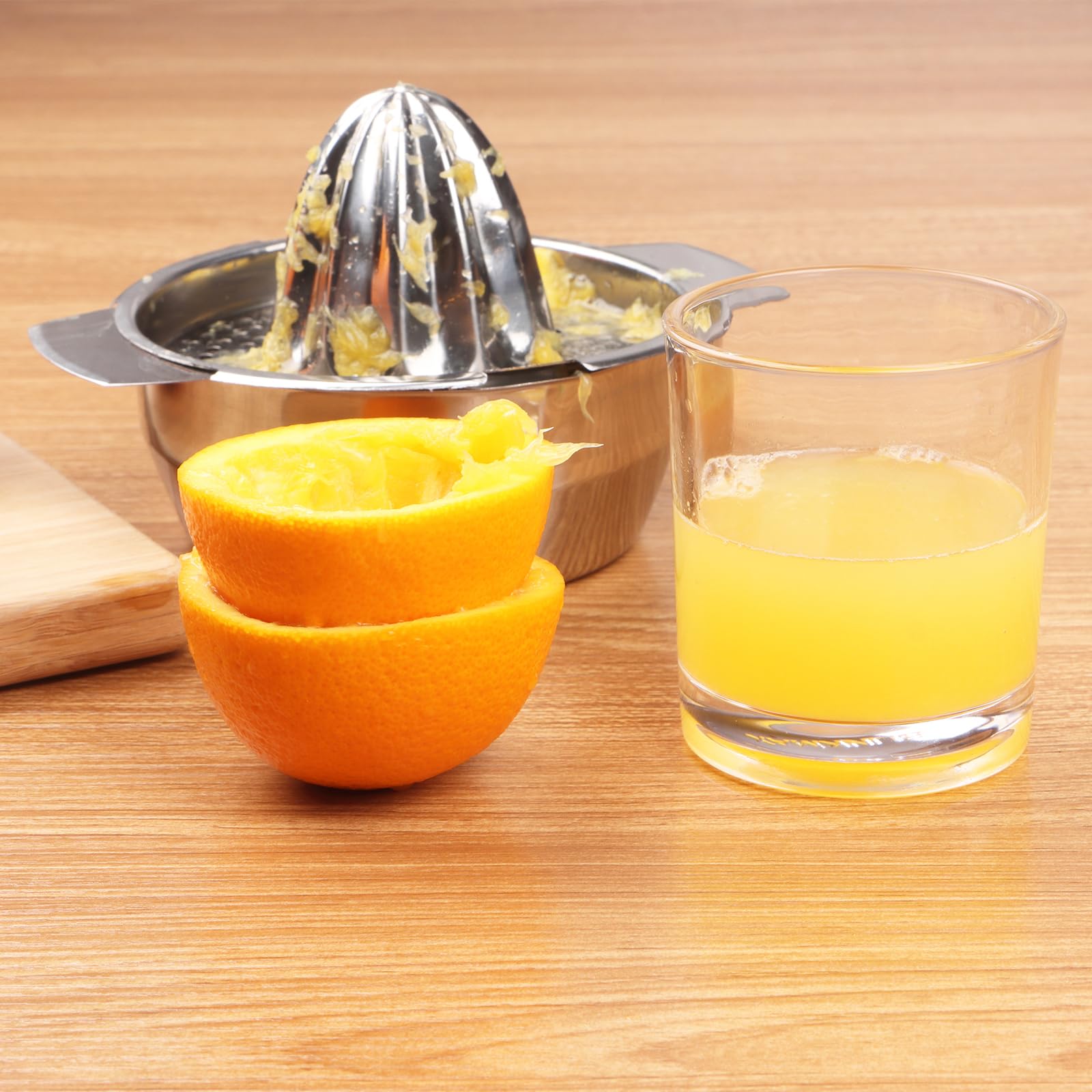 Exprimidor manual de frutas y limones de acero inoxidable, exprimidor manual de frutas para herramienta de cocina