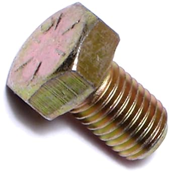 Hard-to-Find Fastener 014973251802 Grade 8 Fine Hex Cap Screws, 5/16-24 x 1/2, Piece-50 , yellow