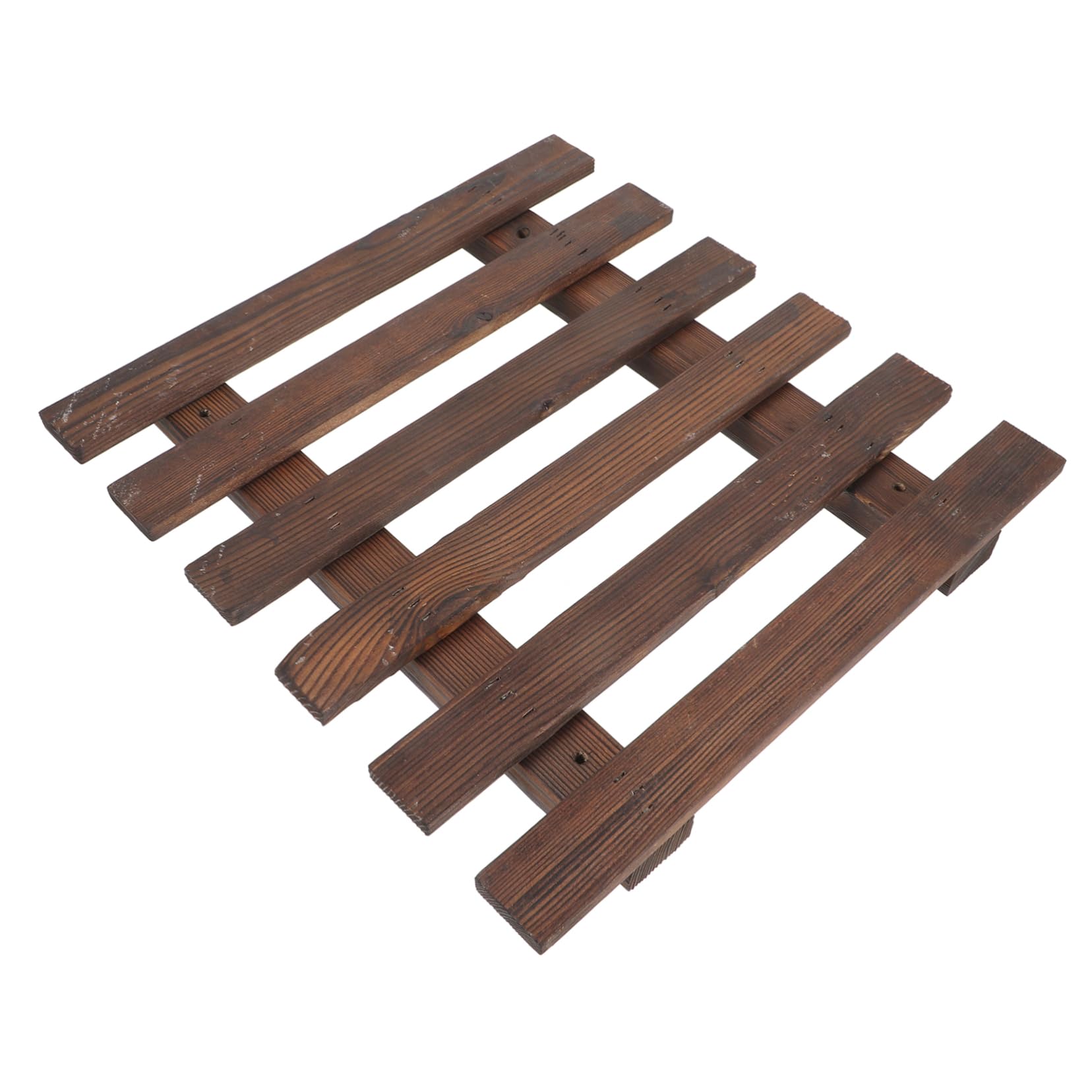 HEMOTON Hanging Flower Pot Stand Wooden Wall Planter Rack Plant Ladder Decorative Succulent Planter Bracket Balcony Rack