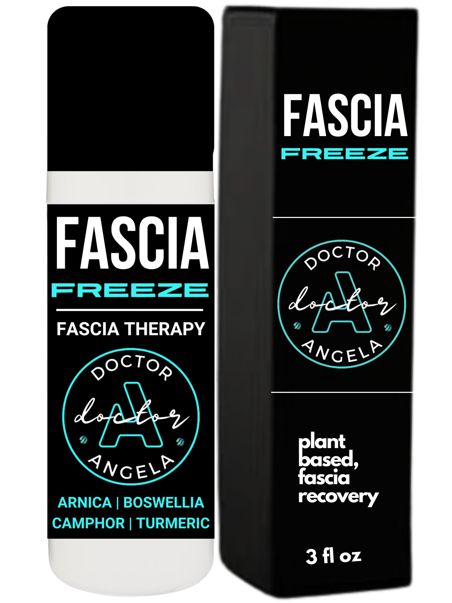 Dr. A's Fascia Freeze Plantar Fasciitis Relief Cream | Natural Arch, Heel Spur, Foot Relief Cooling Gel | Plant-Based Ingredients Arnica, Turmeric,