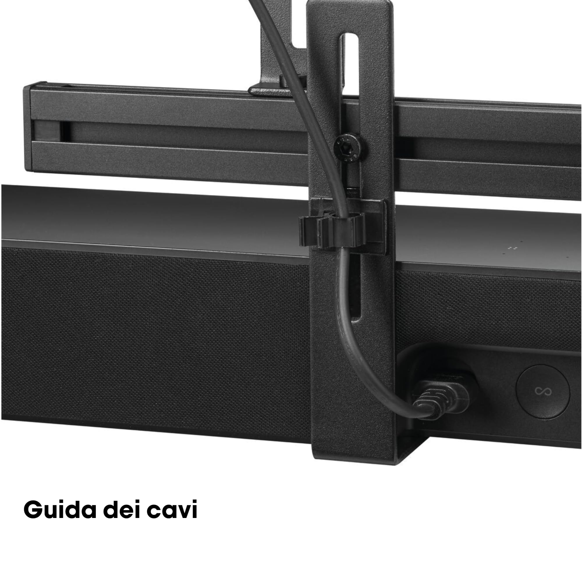 Vogel's Sound 3550 Supporto universale per soundbar, adatto anche per Bose Soundbar 500/700, Sonos Arc/Beam/Playbar, Samsung, Sony, LG e JBL, supporto per VESA da 100 a 600, peso max. 6,5 kg