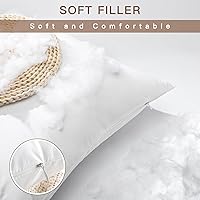 Vista 3 de OTOSTAR Juego de 4 rellenos de almohada de 20 x 20 pulgadas, rellenos de almohada cuadrados decorativos para interiores, para sofá, cama, sofá