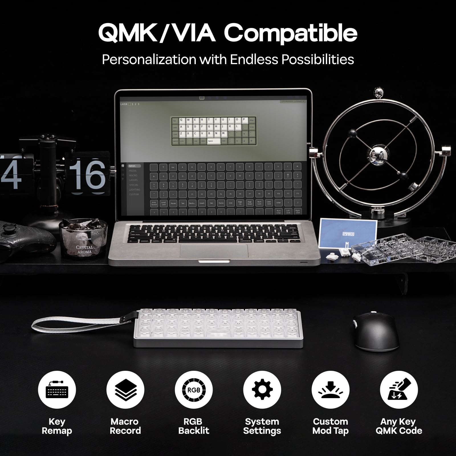Amazon.com: EPOMAKER Luma40 Low Profile Mechanical Keyboard with