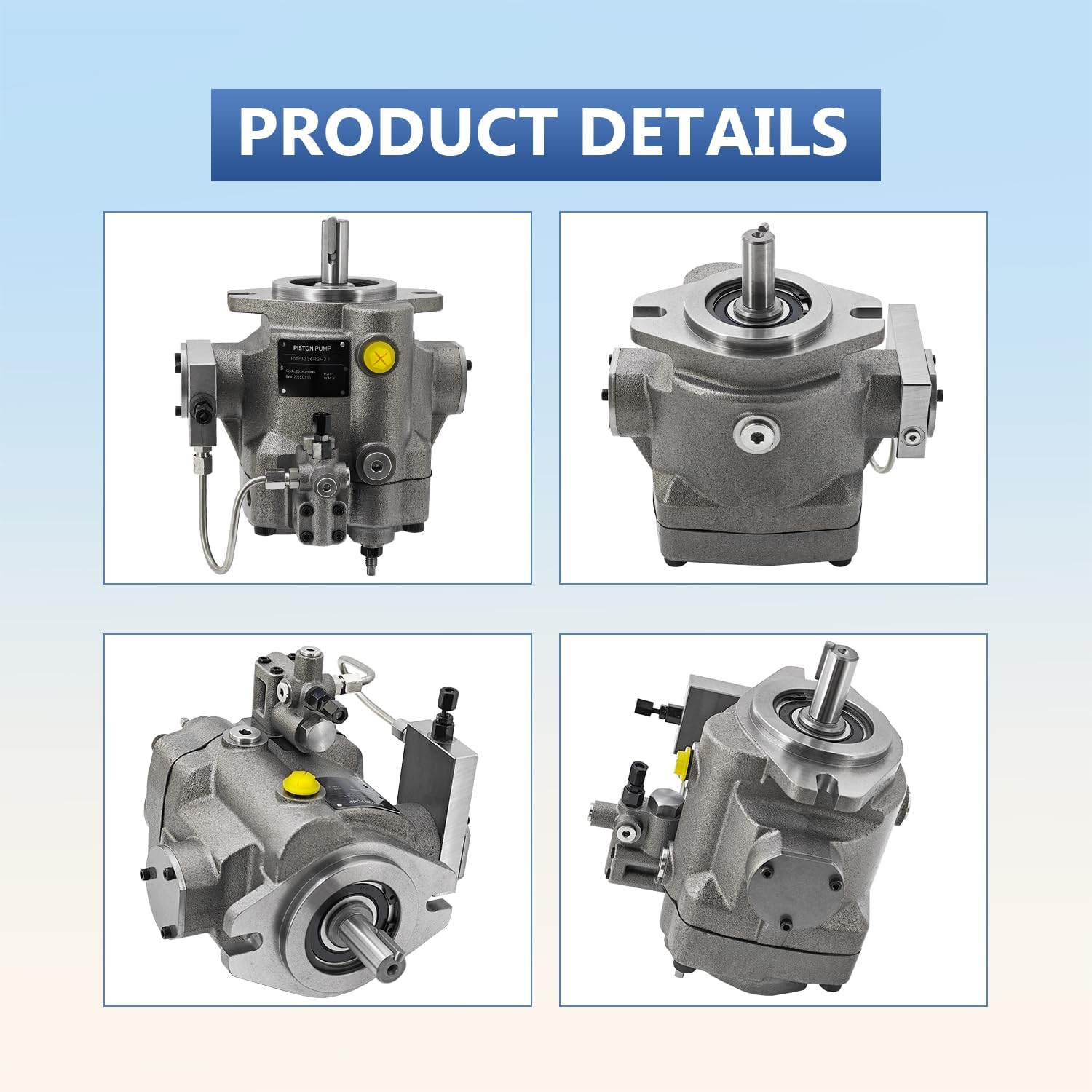 PVP3336R2H21 Hydraulic Pump Piston Pump Compatible with Parker Denison PVP33369R221 PVP3336K9R21 Piston Pump