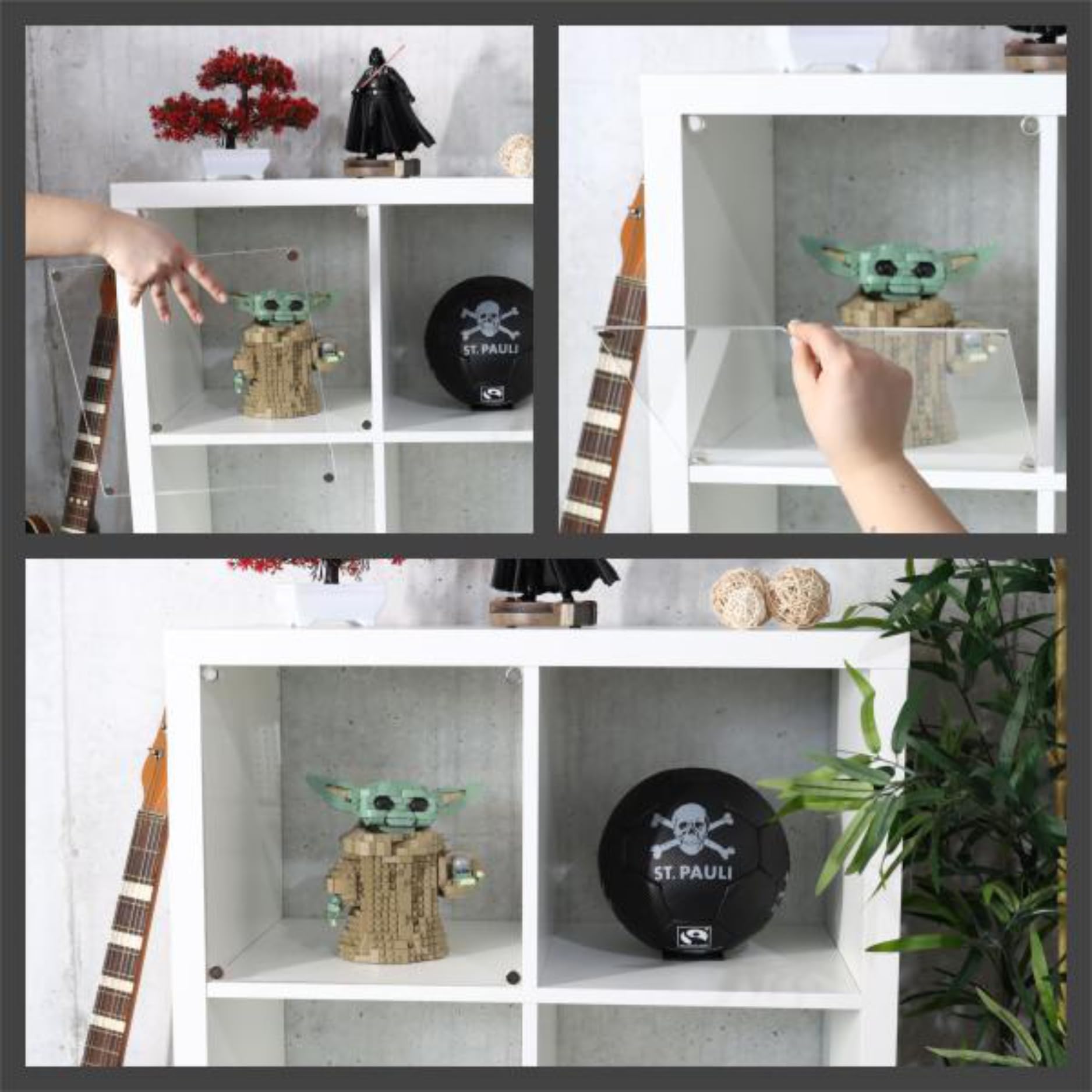 Frontscheiben-Kit für IKEA® Kallax Regal -transparent- (2er Set)