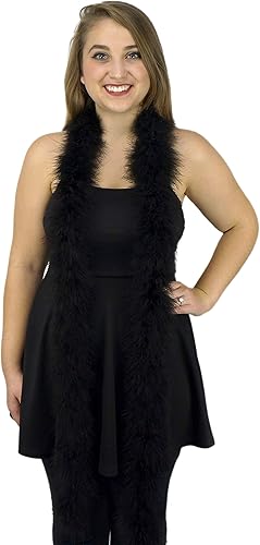 Miniatura 2 de Marabou Feather Boa - Boa de plumas de 2 yardas de largo (72 pulgadas) 22 g0.78onzas