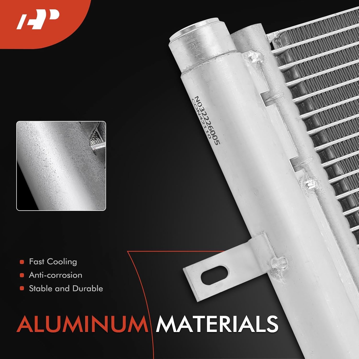 A-Premium Air Conditioning A/C Condenser Compatible with Ford Fusion 2013-2020 & Lincoln MKZ 2013-2020, Continental 2017-2020, Replace# 4211