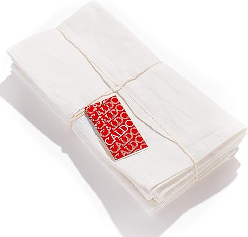 Abbot Fjord, servilletas de lino para cena, tela suave y durable, 4unidades de 20 x 20pulgadas