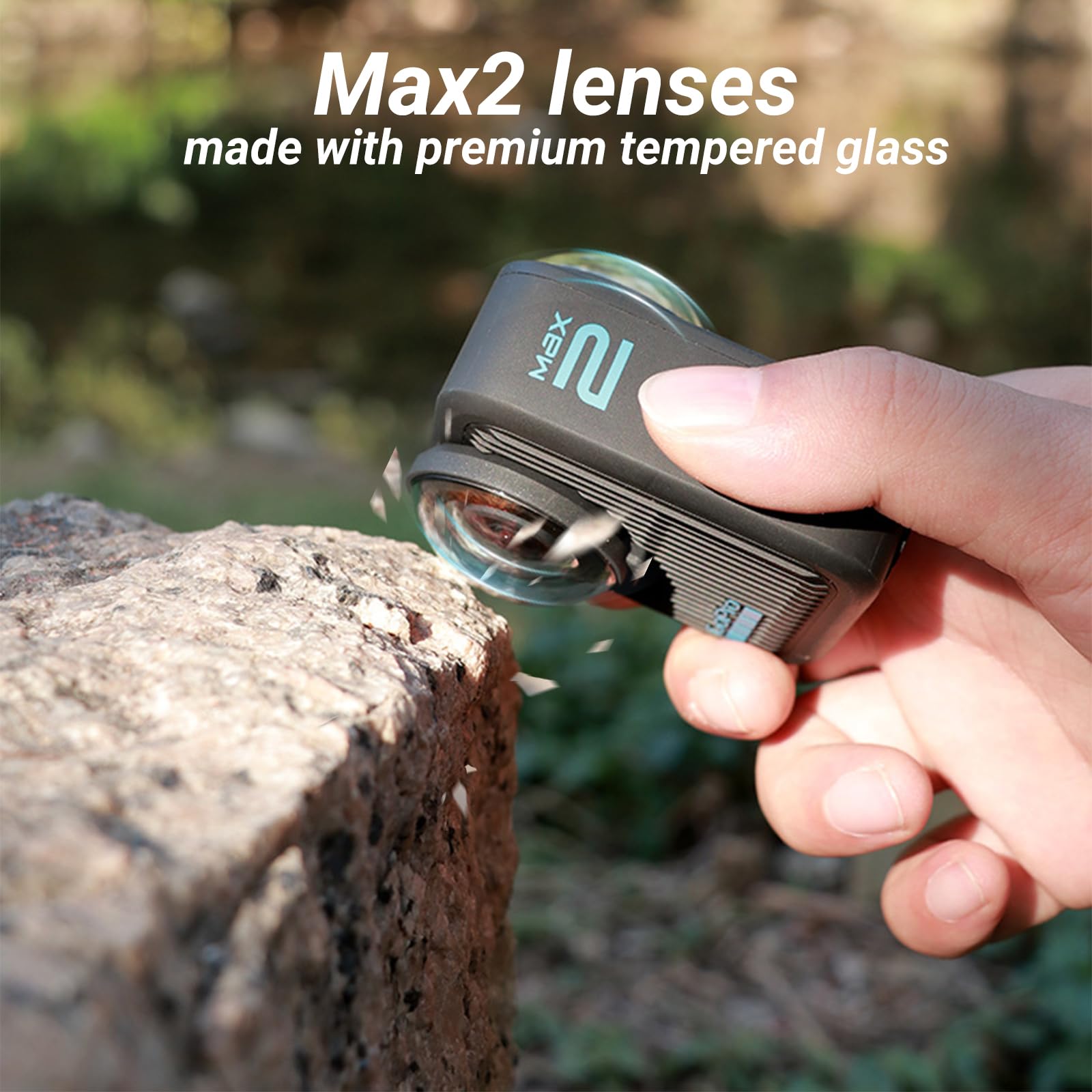 Copriobiettivo per Gopro MAX2, copriobiettivo per Go Pro MAX 2 Premium Combo Accessorie (vetro ottico)