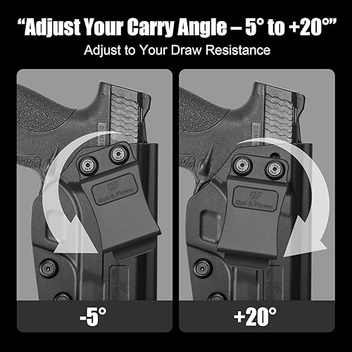 Miniatura 5 de Funda IWB compatible con Glock 19 19X 23 32 45 (solo Gen3 4 5), funda de transporte oculta en la cintura interior para G19 G19X G23 G32 G45 (Gen3 4