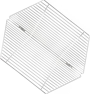 NUSITOU Rede Hexagonal Para Churrasco Rede Para Churrasco Ao Ar Livre Esteira Para Churrasco Malha De Aço Inoxidável Rack De Aço Inoxidável Fogão Portátil Grades De Aço Inoxidável Grelha