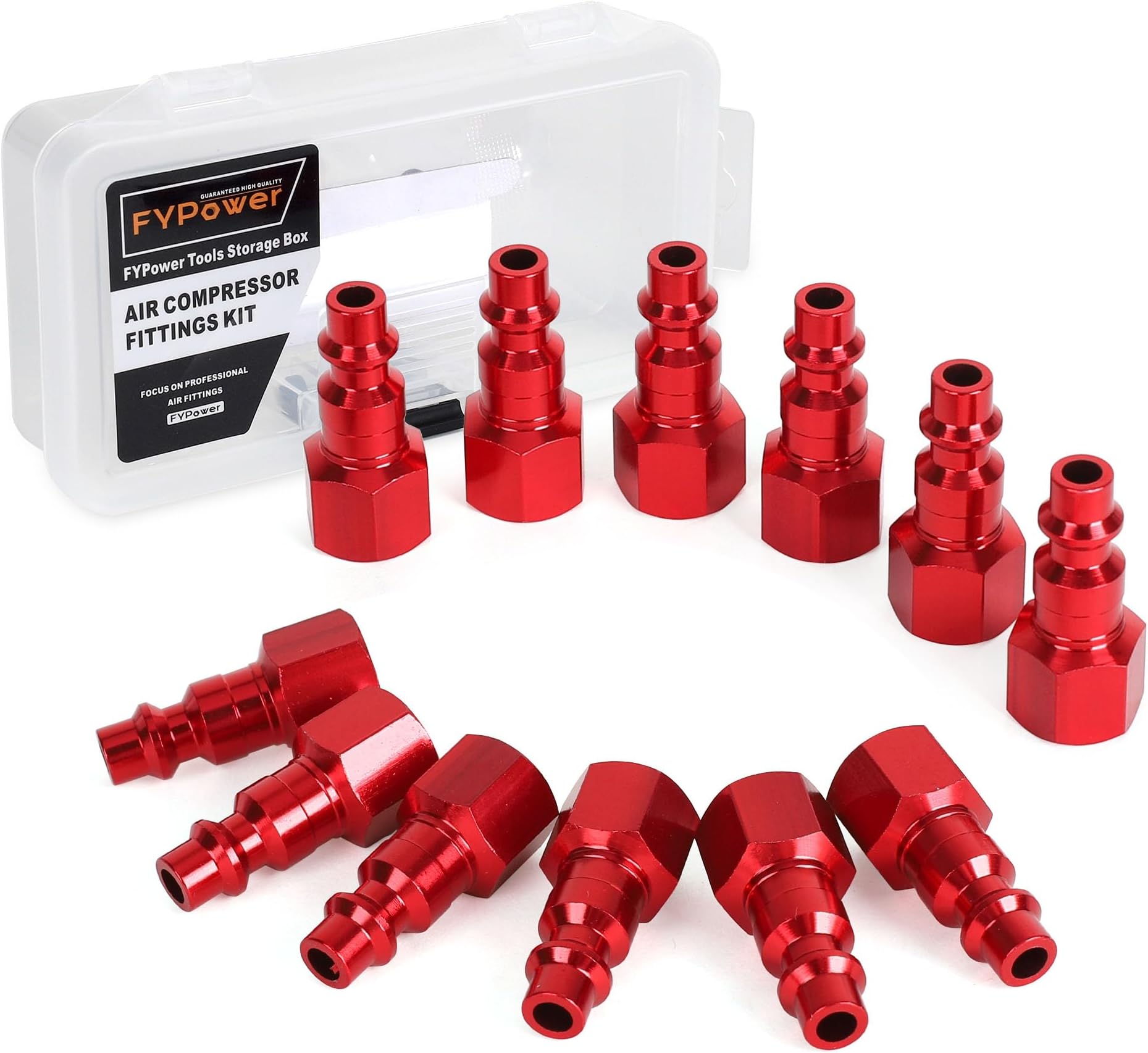 Amflo CP20 /4" I/M Design x 1/4" FNPT Steel Plug Box of 10 Air Tool