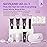 SAVILAND Poly Gel Nail Kit Starter: 4 Colors Natural Clear Poly Nail Gel with U V Lamp Slip Solution Quick Dry Nourish Nails 28 Days Durable DIY Salon Home Use