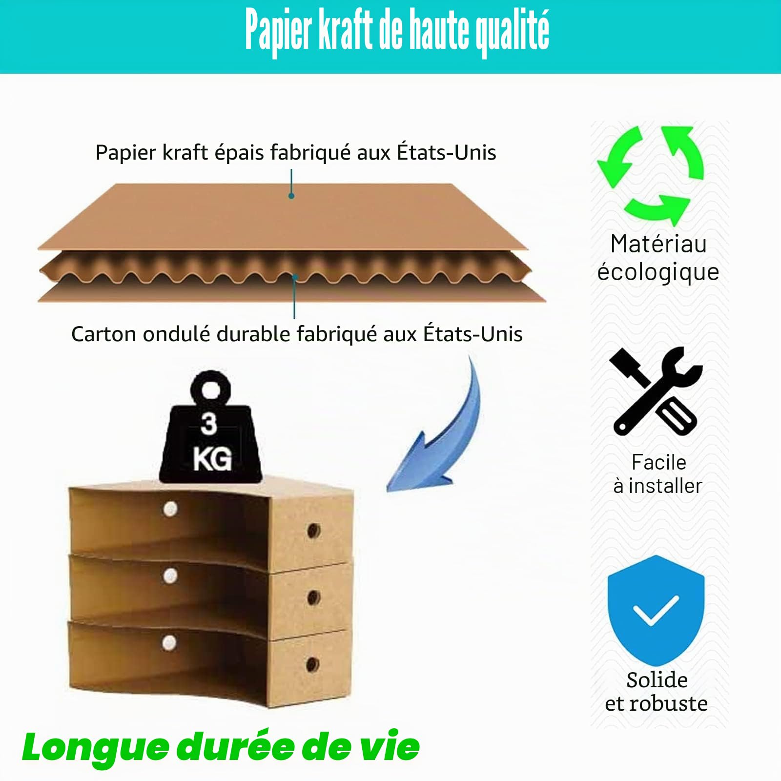 Porte revue bureau,porte revue carton Avec 2 languettes et des trous pour les doigts,Lot de 10 classeurs à revues A4 en carton rectangulaires