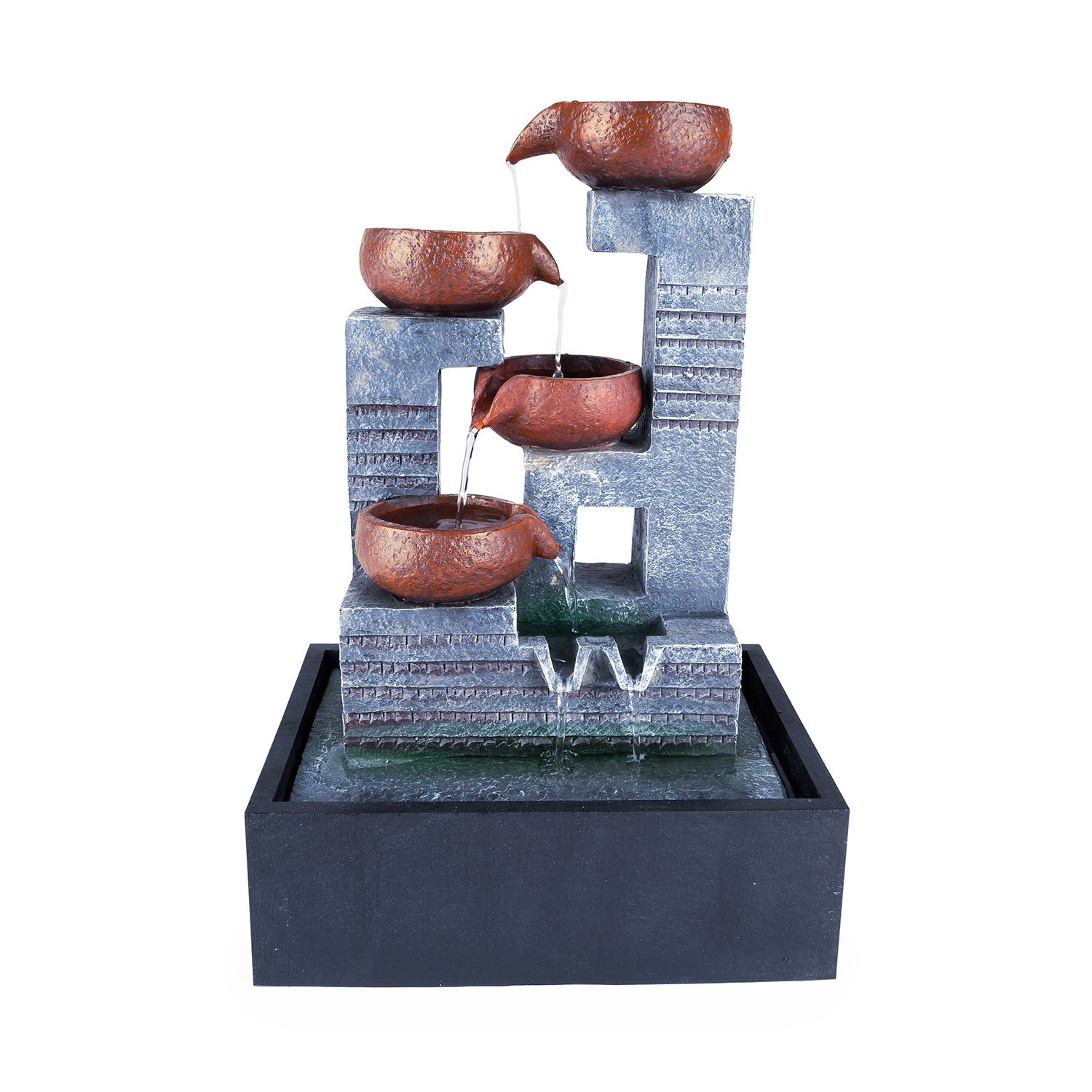 Pajoma Fuente para habitación con macetas, Altura de 36 cm