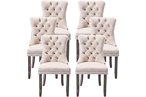 Kiztir Velvet Dining Chairs Set of 6 - A Luxurious Addition to Your Dining Space