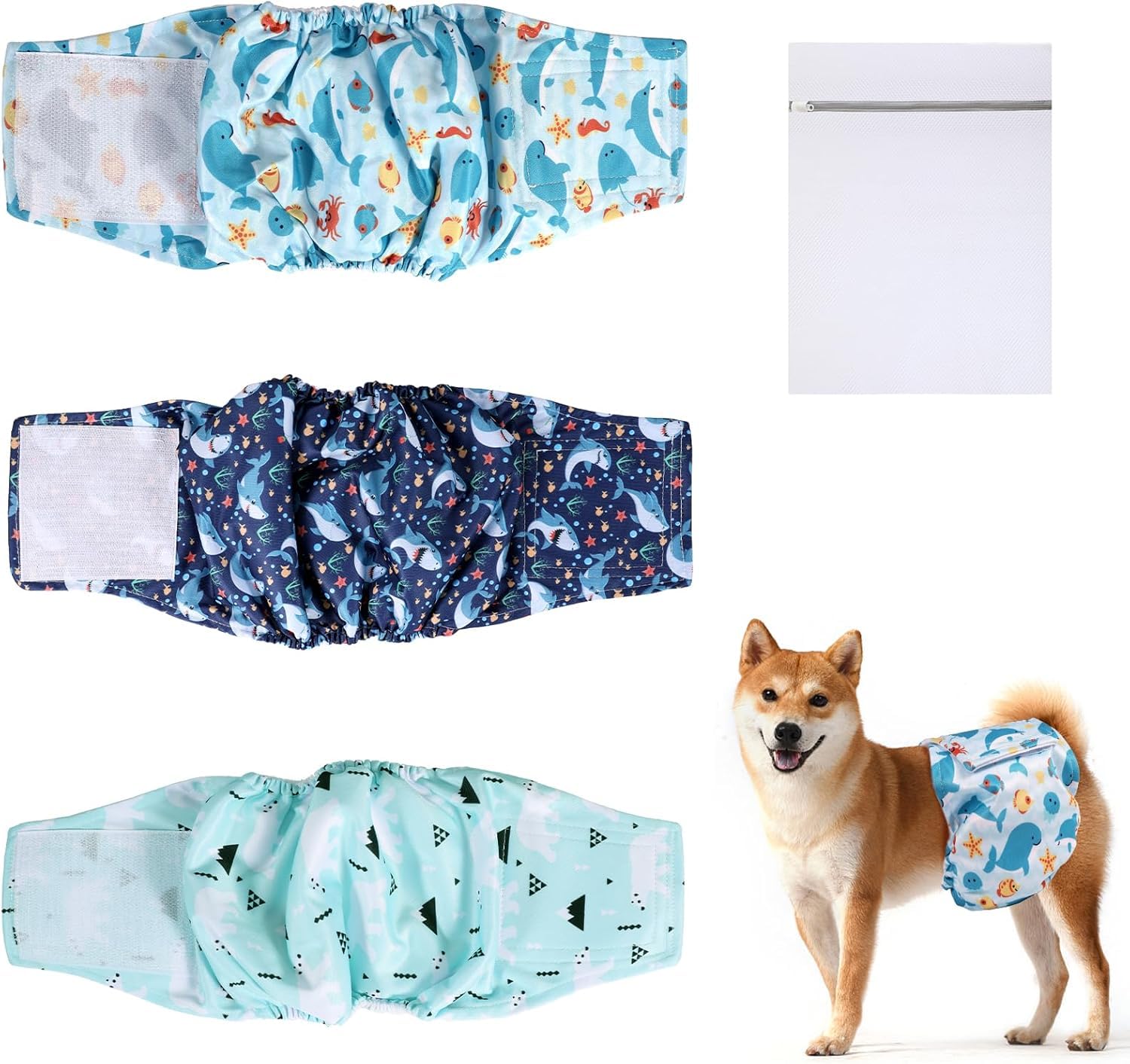 KEMUZ Luiers voor honden, man/vrouwelijk, luierharnas voor
