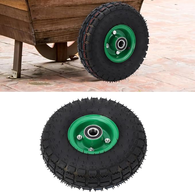 Rueda de repuesto de goma 10 pulgadas para carretilla miniatura 8