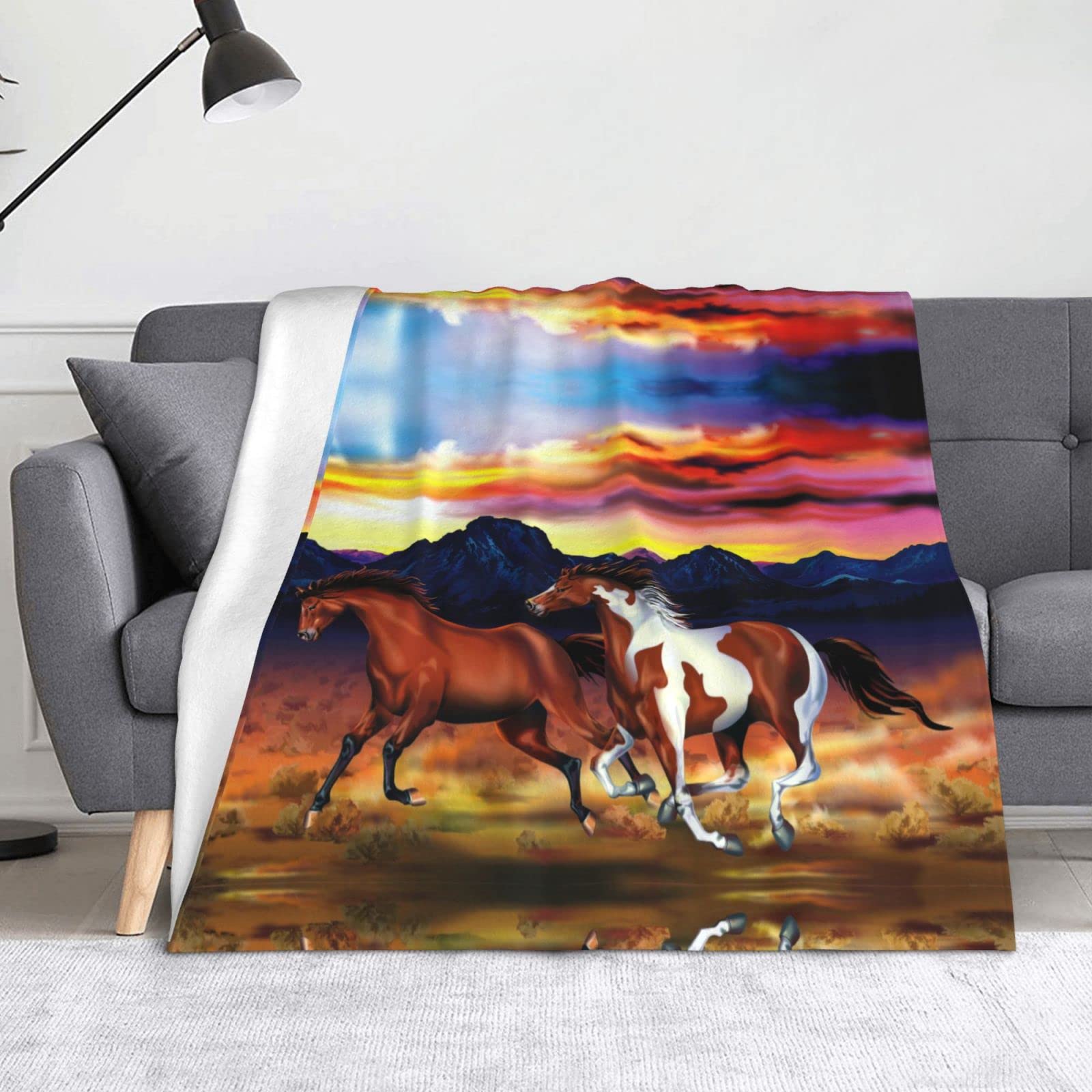 Couverture en flanelle super douce et chaude pour lit et canapé